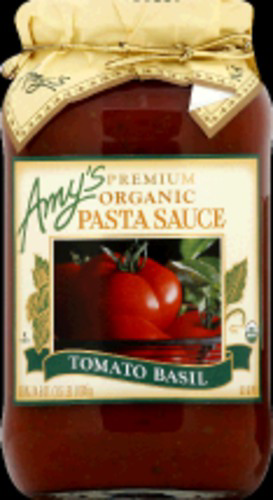 slide 1 of 1, Amy's Pasta Sauce, Organic, Premium, Tomato Basil, 26 oz