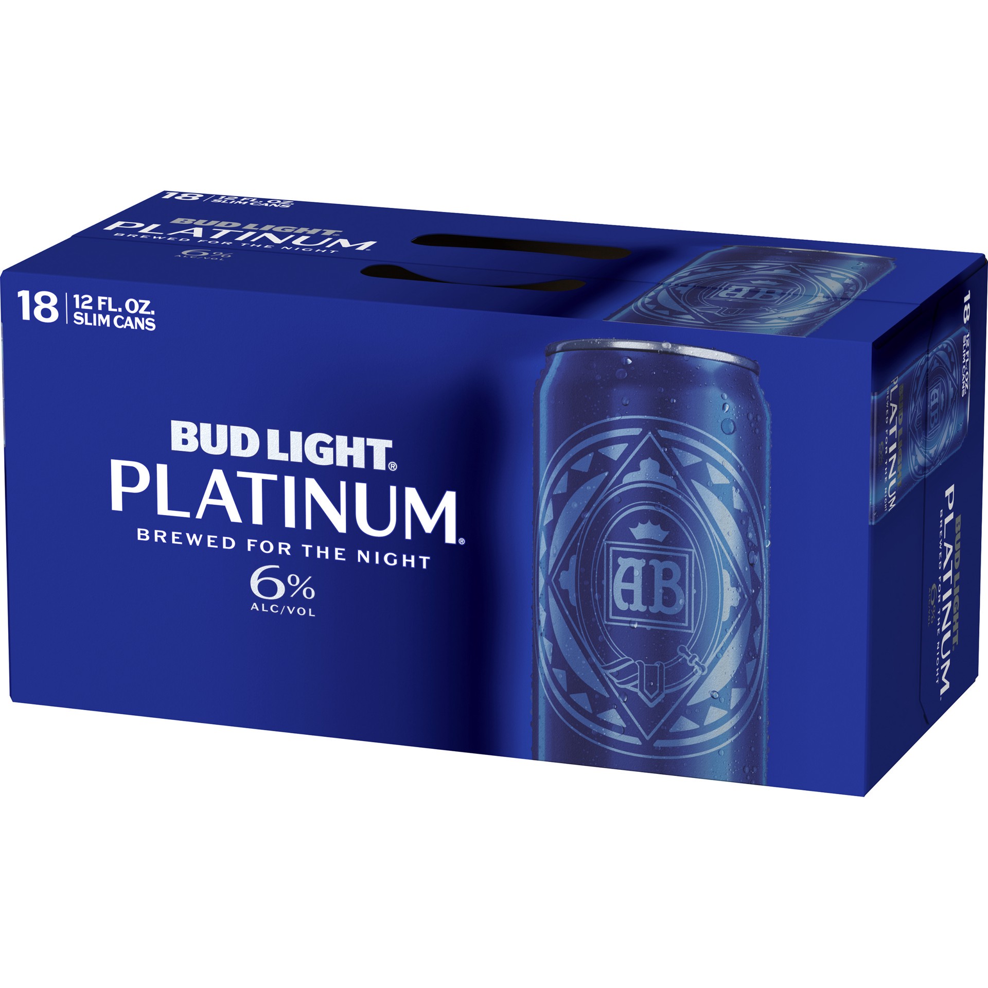 slide 4 of 4, Bud Light Platinum Beer, 18 Pack 12 fl. oz. Slim Cans, 18 ct