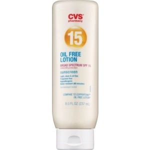 slide 1 of 1, CVS Health Oil-Free Broad Spectrum Sunscreen Lotion Spf 15, 8 fl oz