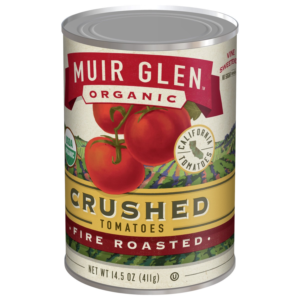 slide 9 of 13, Muir Glen Crushed Fire Roasted Canned Tomatoes, 14.5 oz., 14.5 oz