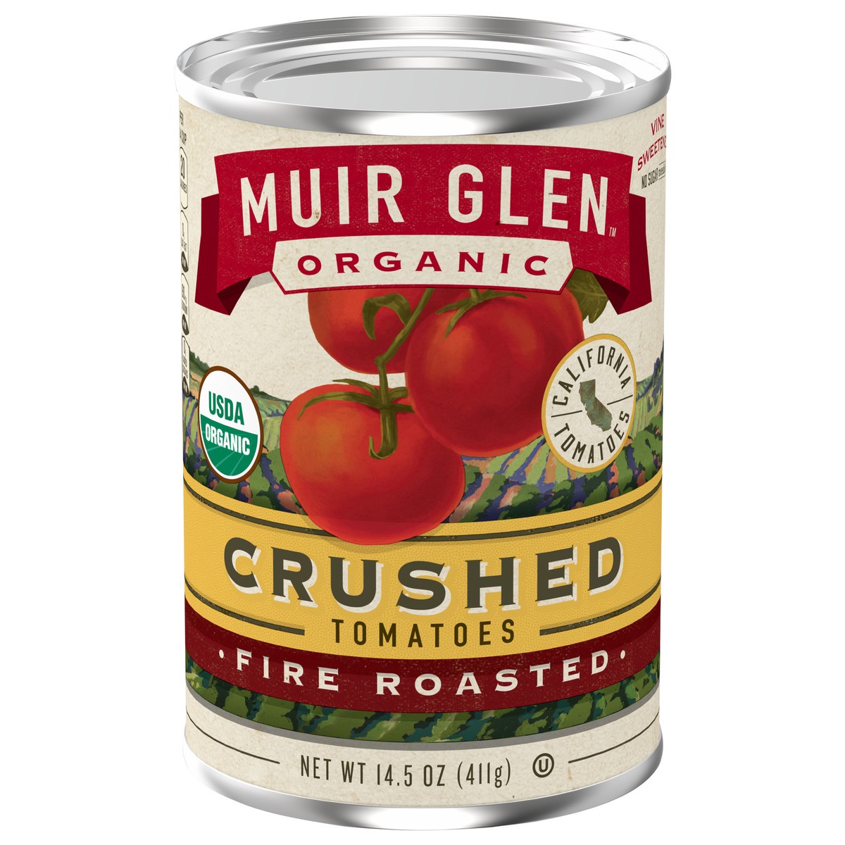 slide 1 of 13, Muir Glen Crushed Fire Roasted Canned Tomatoes, 14.5 oz., 14.5 oz