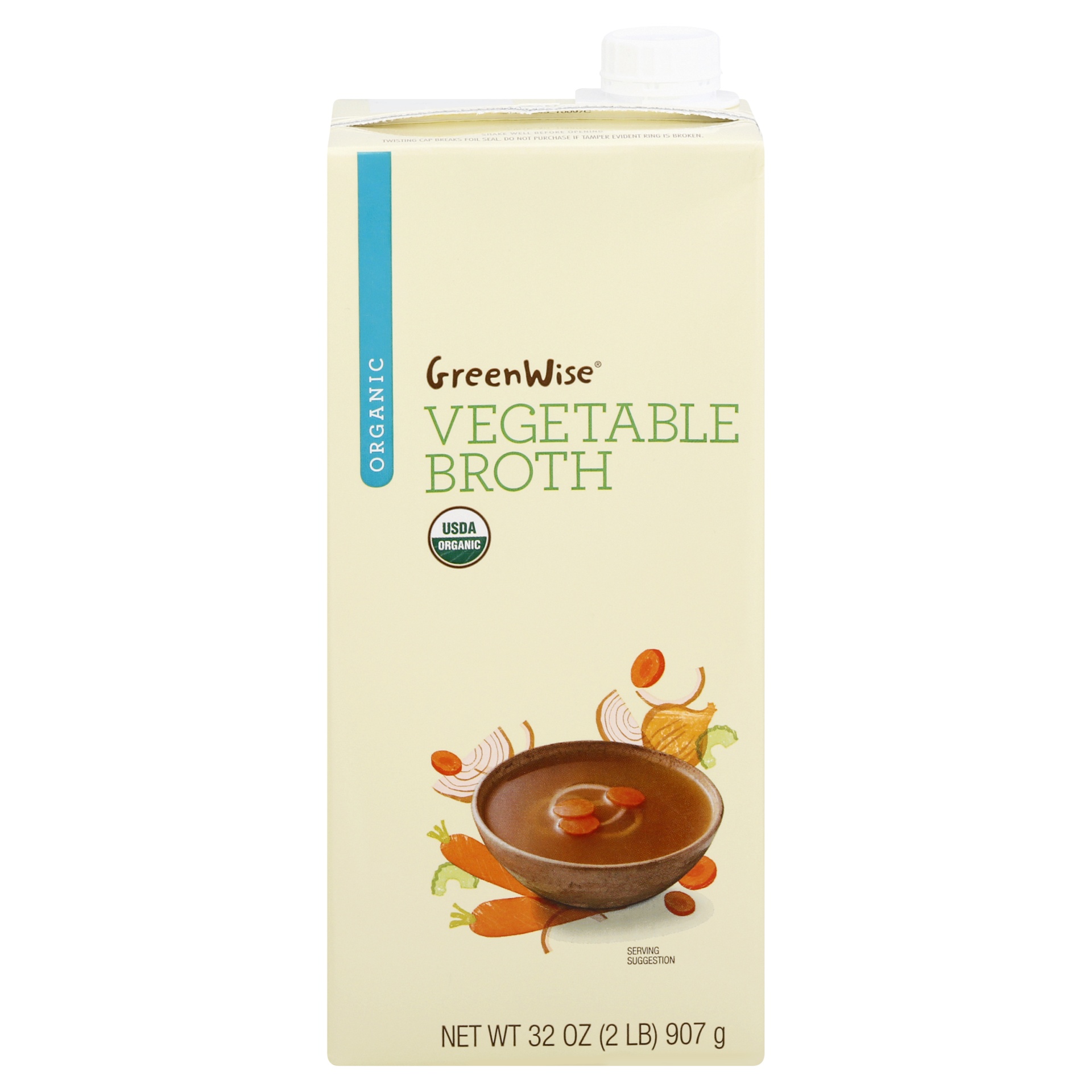 slide 1 of 1, GreenWise Organic Vegetable Broth, 32 oz