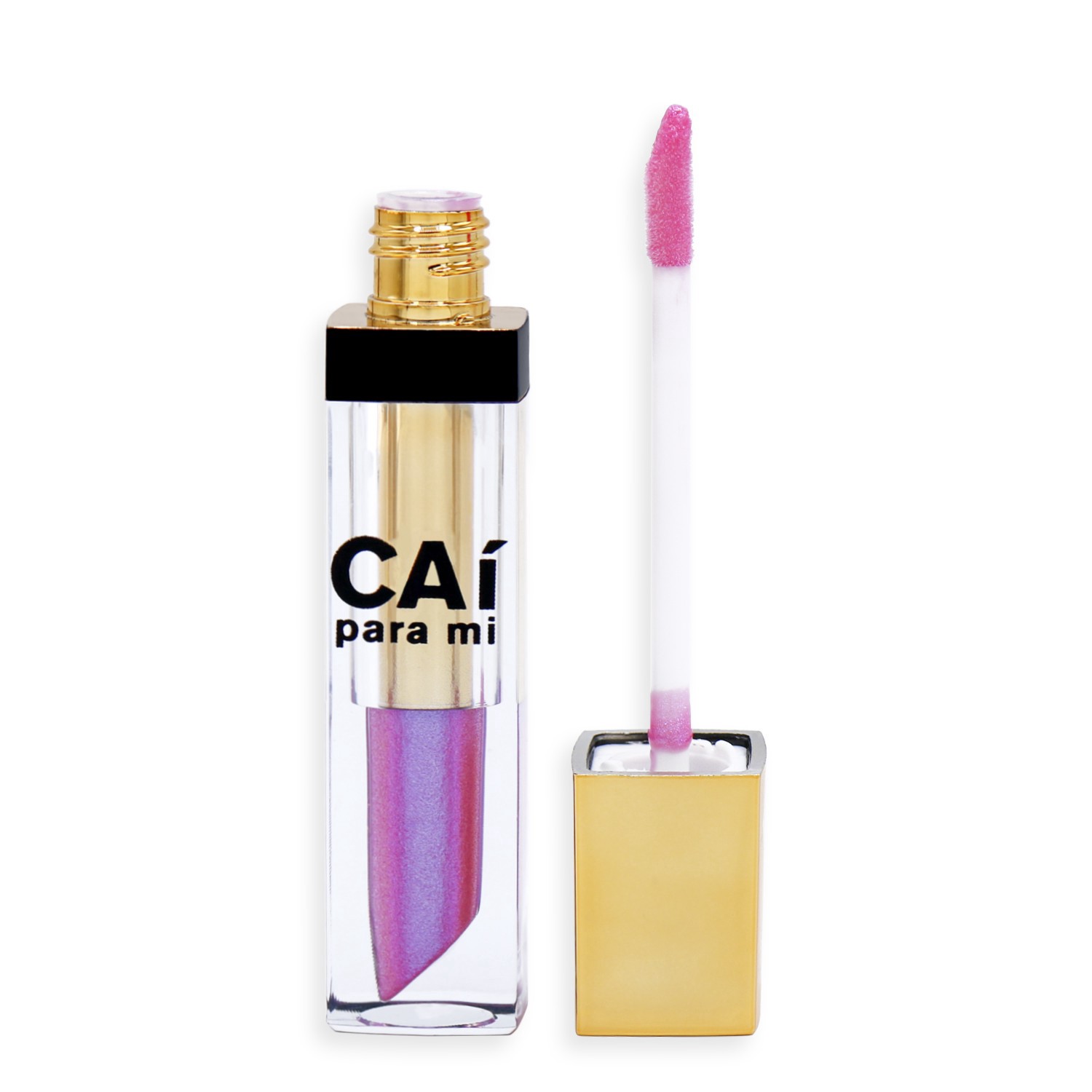 slide 2 of 2, CAI Para Mi Shimmer Lip Lacquer, Orchid, 0.2 oz