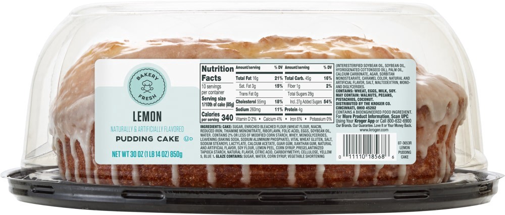 slide 3 of 4, Bakery Fresh Lemon Pudding Cake, 30 oz
