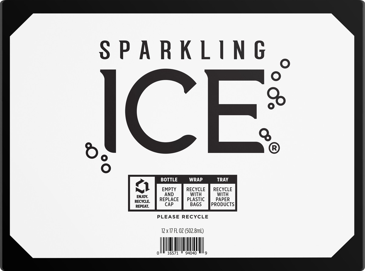 slide 6 of 9, Sparkling ICE Zero Sugar Classic Lemonade Sparkling Water 12 - 17 fl oz Bottles, 12 ct