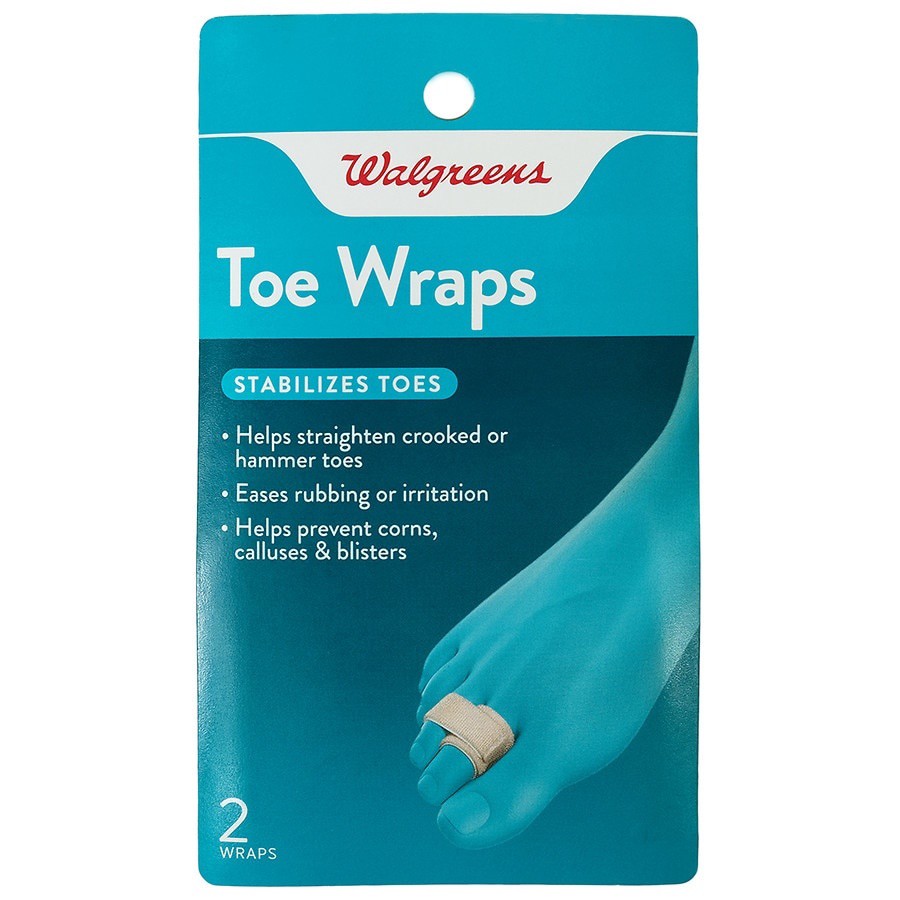 slide 1 of 1, Walgreens Toe Wraps, 2 ct