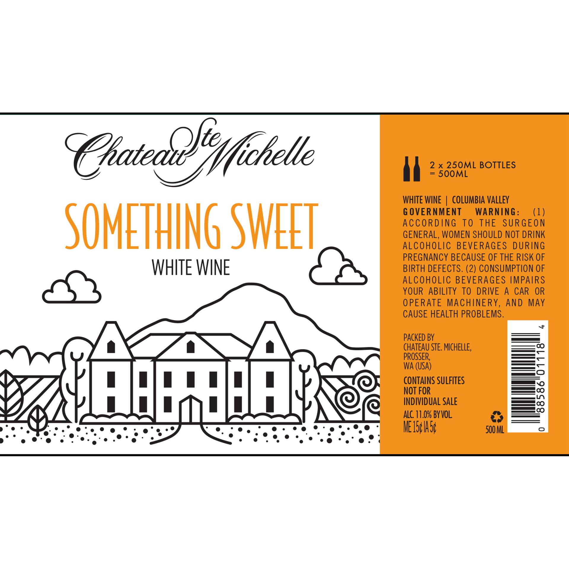 slide 4 of 7, Chateau Ste. Michelle Something Sweet White Wine 2-250 ml Bottles, 2 ct