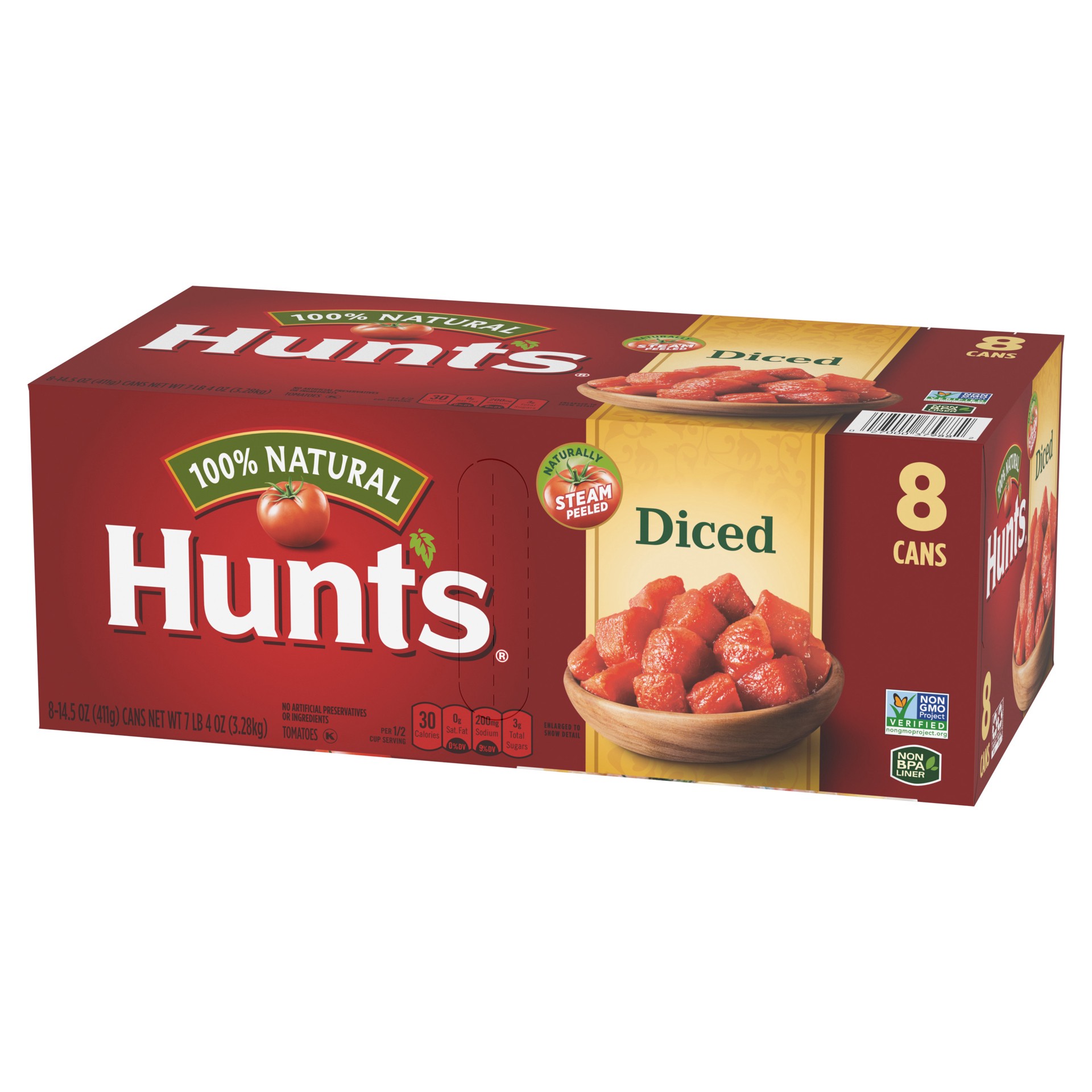 slide 5 of 5, Hunt's Diced Tomatoes 8 - 14.5 oz Cans, 8 ct