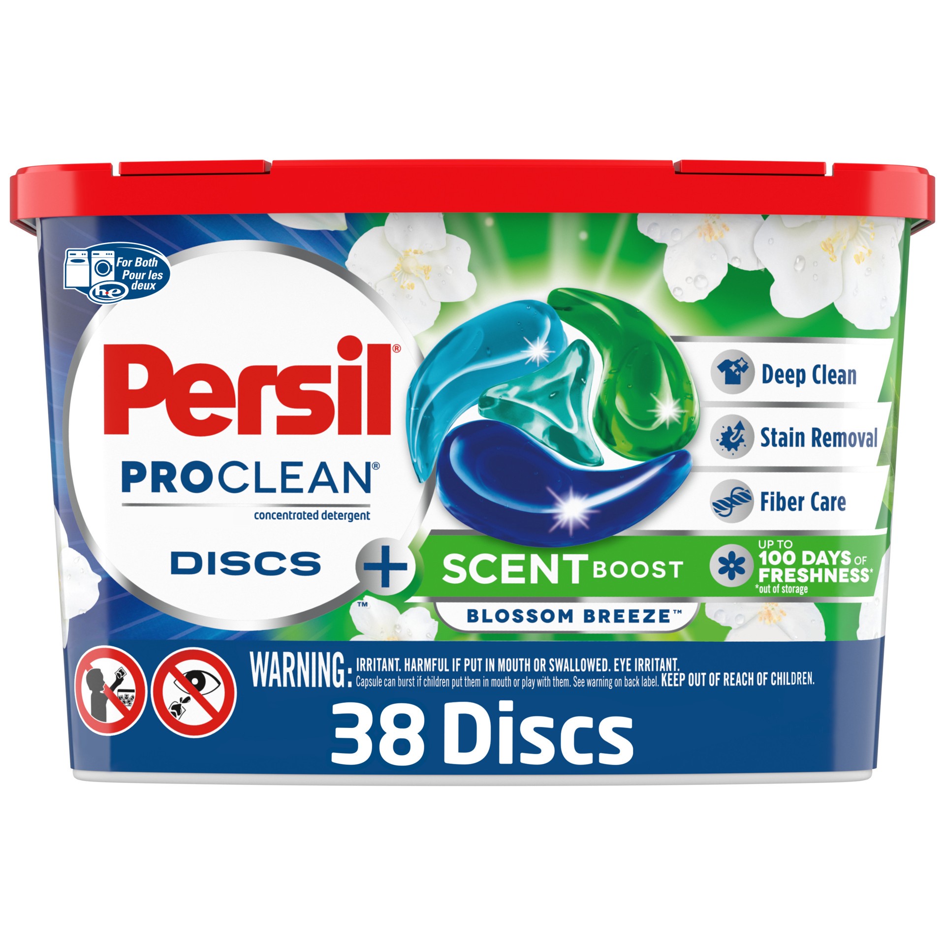 slide 1 of 3, Persil Discs Laundry Detergent Pacs, Active Scent Boost, 38 Count, 38 ct