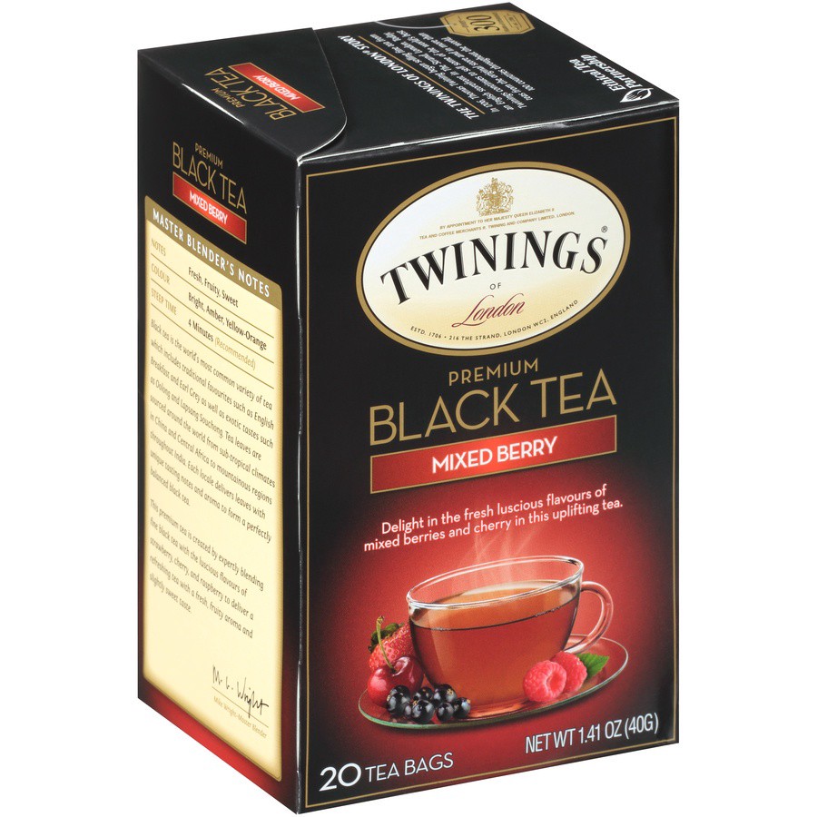 slide 2 of 7, Twinings Mixed Berry 20 ct Premium Black Tea Bags, 20 ct