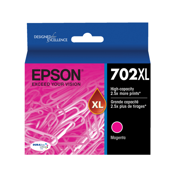 slide 1 of 4, Epson Durabrite Ultra T702Xl320-S Magenta High-Yield Ink Cartridge, 1 ct