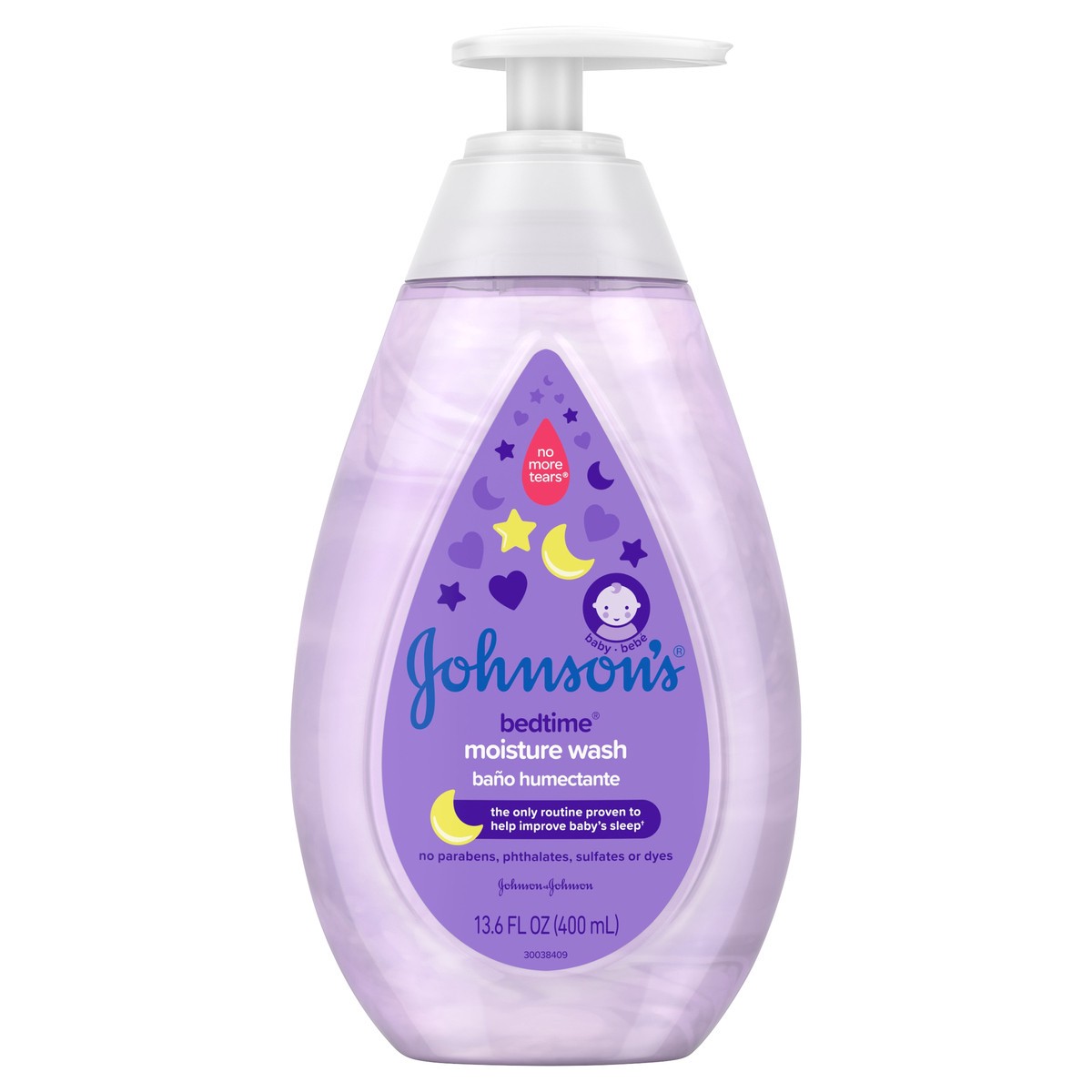 slide 5 of 6, Johnson's Bedtime Moisture Wash - 13.6 fl oz, 13.60 fl oz