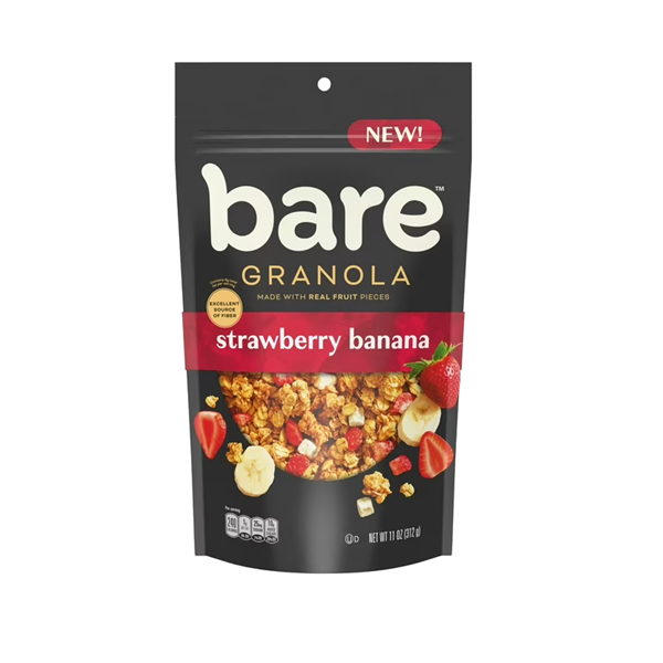 slide 1 of 1, Bare Granola Banana Strawberry, 11 oz