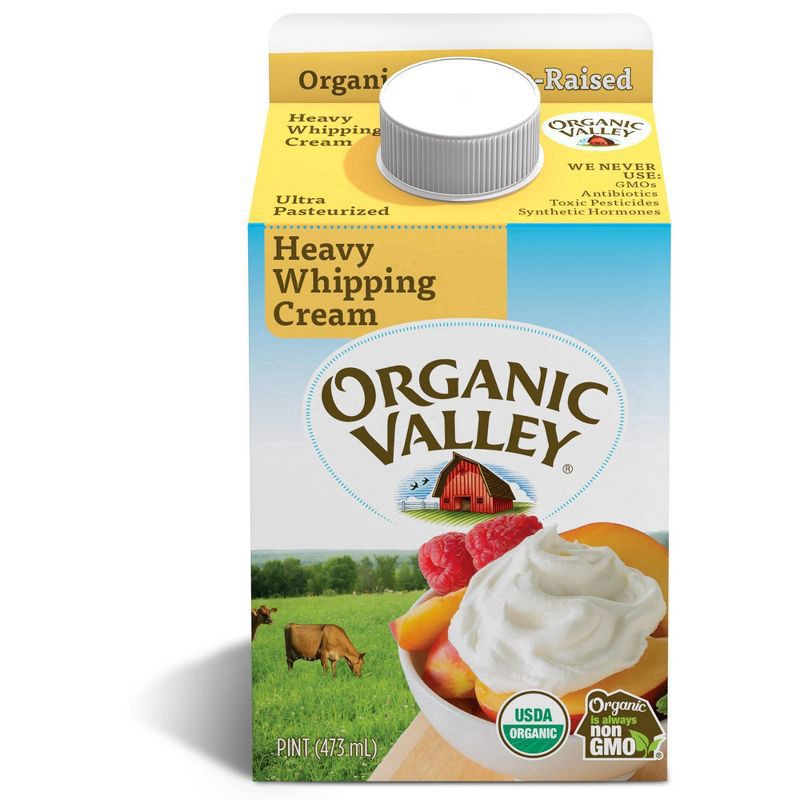 slide 1 of 2, Organic Valley Heavy Whipping Cream - 16oz, 16 oz