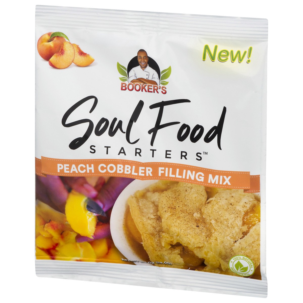 slide 7 of 9, BOOKERS Soul Food Starters Peach Cobbler Filling Mix - 2.4 oz, 2.4 oz