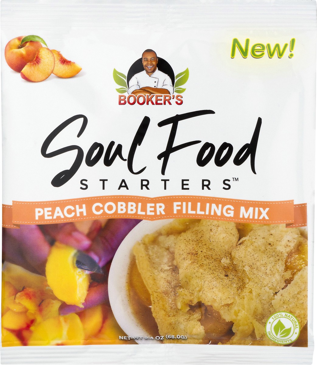 slide 8 of 9, BOOKERS Soul Food Starters Peach Cobbler Filling Mix - 2.4 oz, 2.4 oz