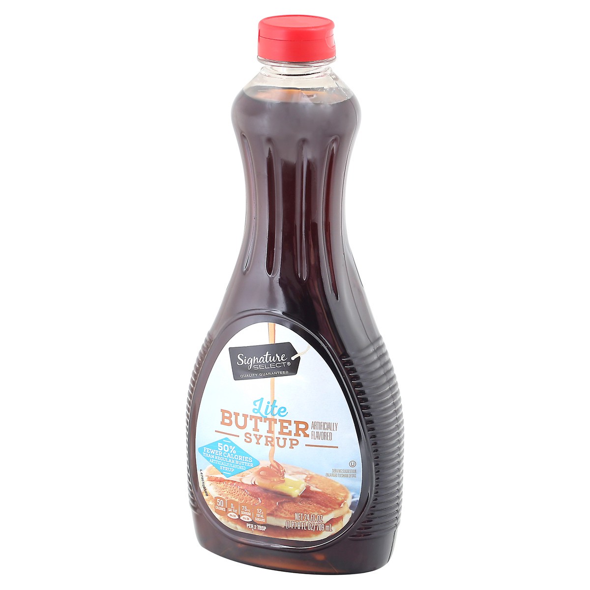 slide 4 of 13, Signature Select Lite Butter Syrup 24 fl oz, 24 fl oz