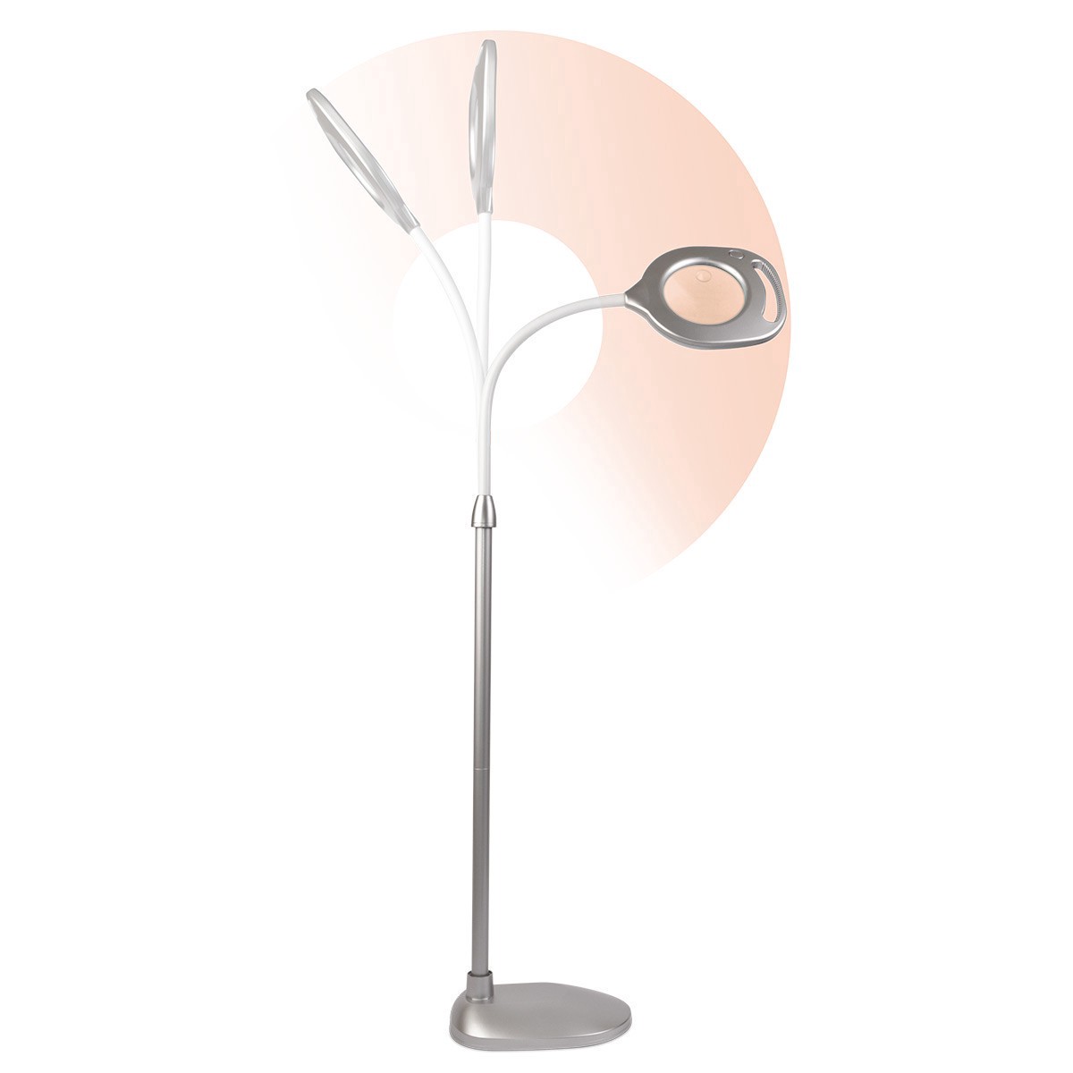 slide 4 of 7, Ott Lite Ottlite 2-In-1 Led Floor & Table Light, 5.675 in x 7.875 in