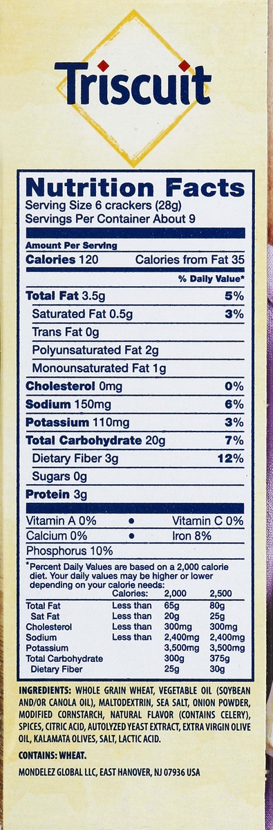 slide 6 of 8, Triscuit Crackers 9 oz, 9 oz