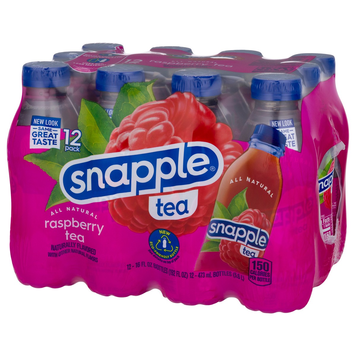 slide 2 of 10, Snapple Raspberry Tea recycled plastic bottle, 12 ct