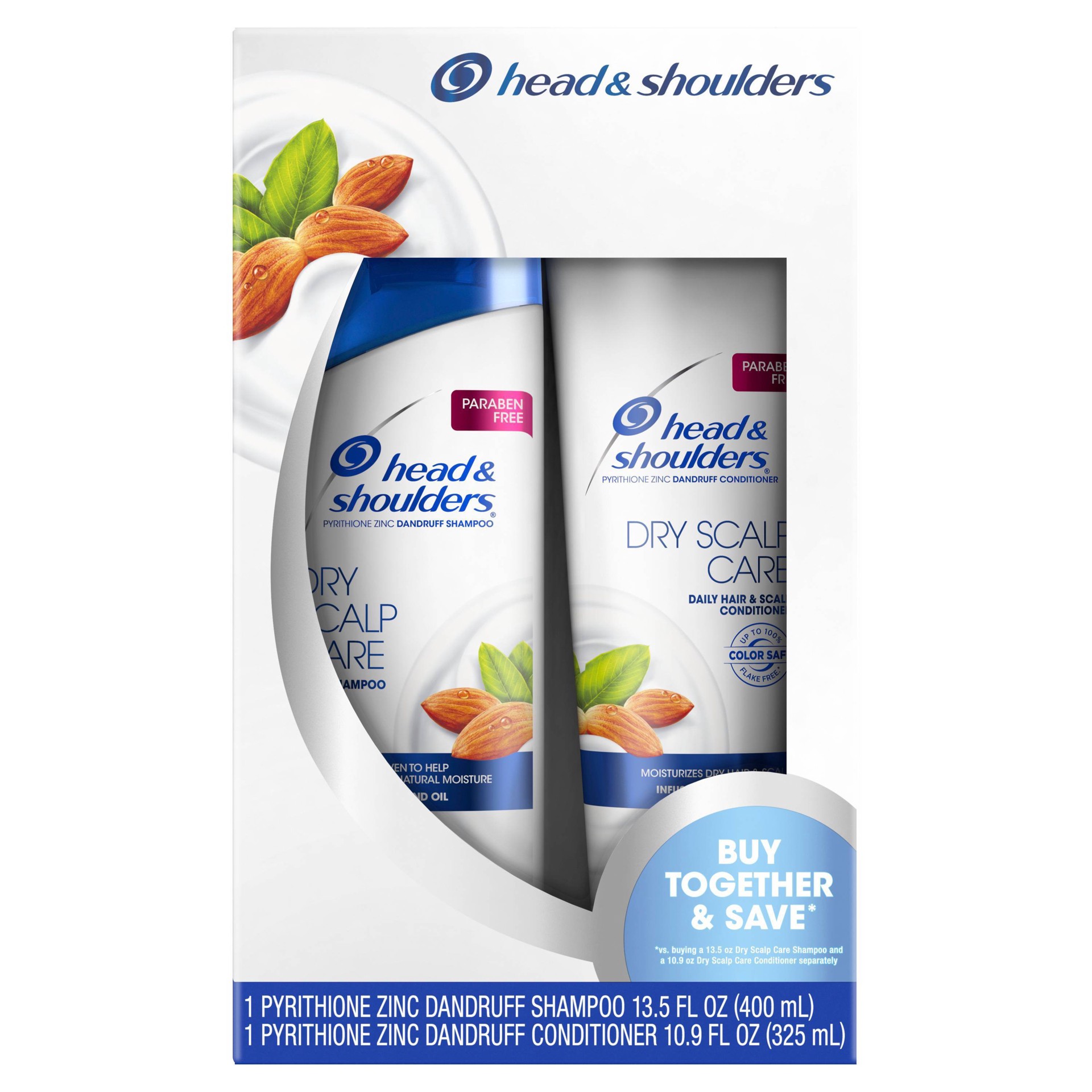 slide 1 of 23, Head & Shoulders Dry Scalp Care Daily Dandruff Shampoo & Conditioner Twin Pack, 24.4 fl oz