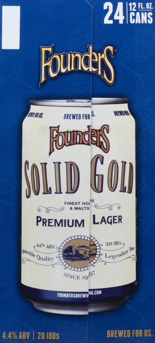 slide 8 of 8, Founders Brewing Co. Brewing Co. Solid Gold Lager, 288 fl oz