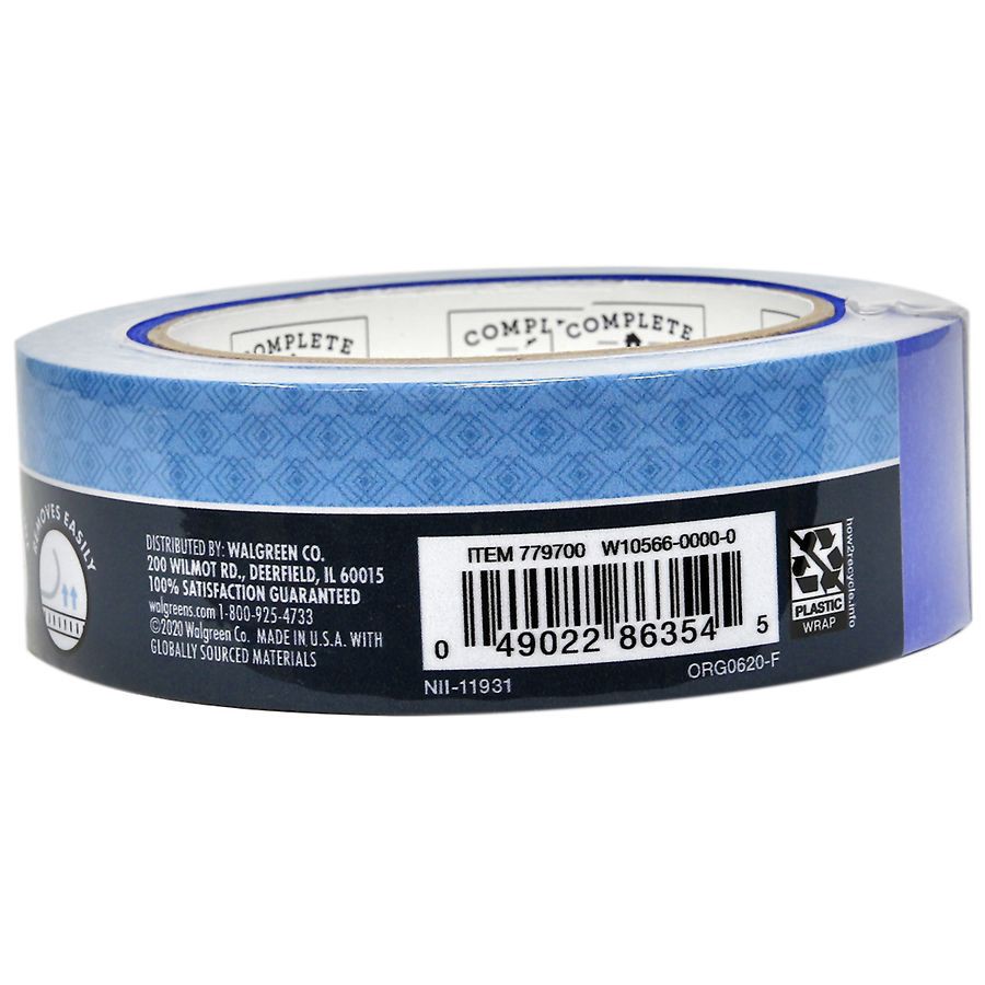 slide 4 of 5, Walgreens Blue Masking Tape, 1 ct