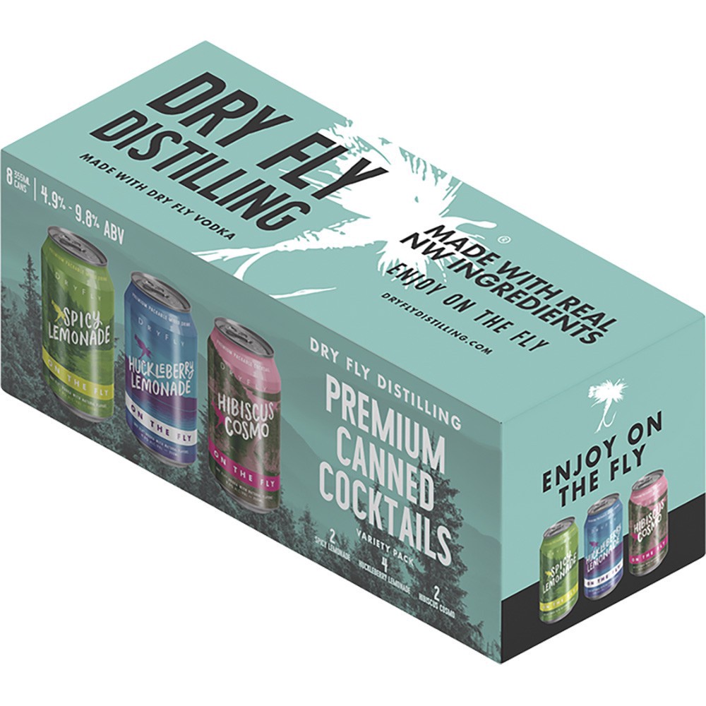 slide 1 of 1, Dry Fly Vodka Variety Pack, 8 ct; 12 oz