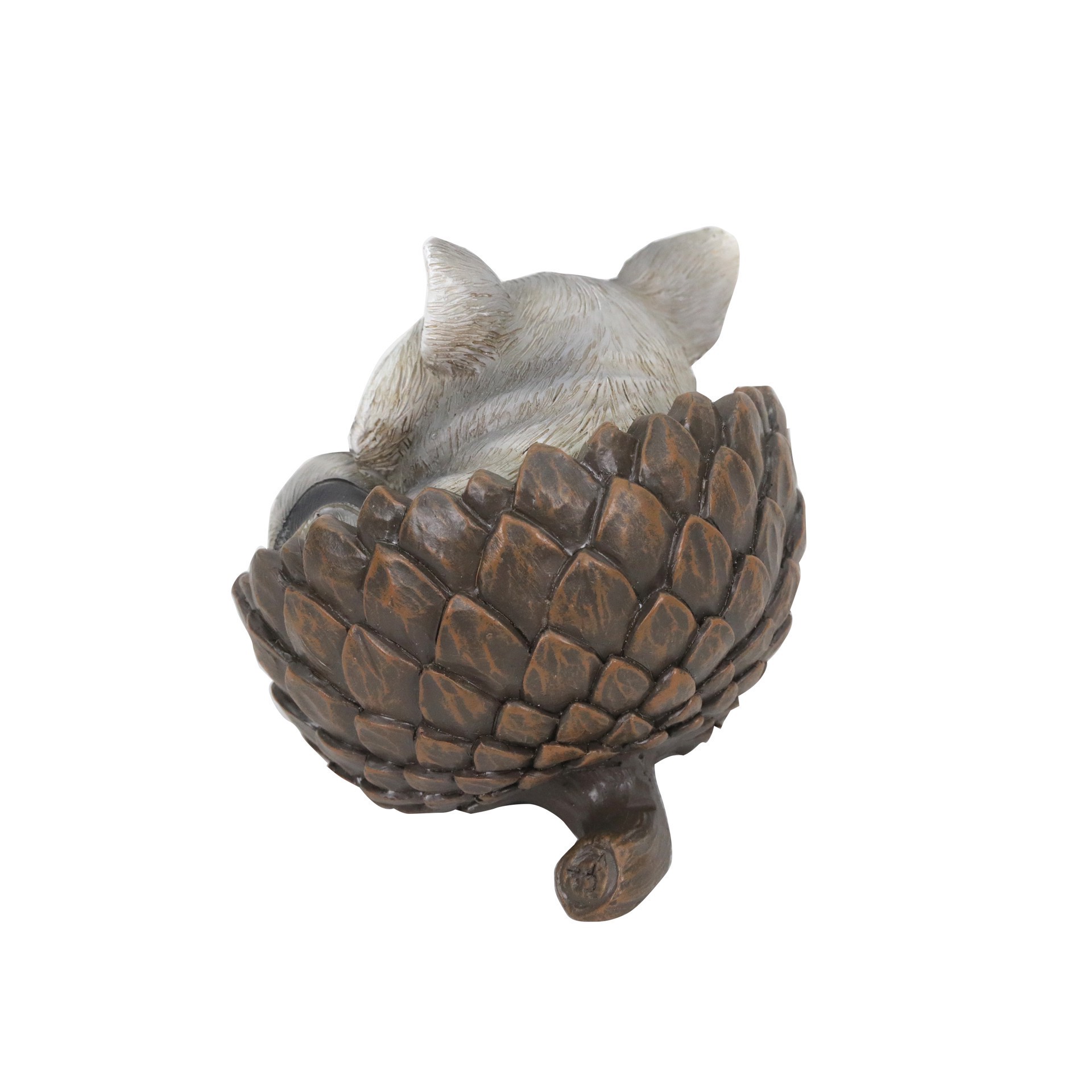 slide 2 of 2, 3.25" Sleeping Raccoon In Acorn Cap Tabletop Decor By Ashland, 3.25 in