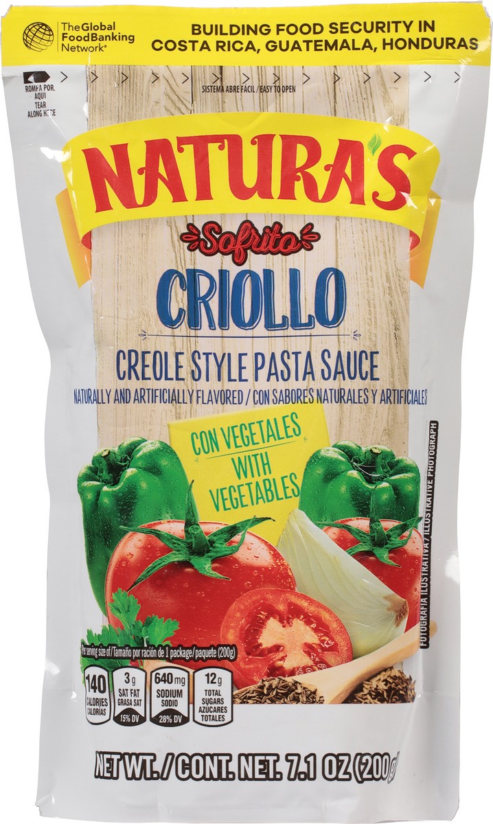 slide 6 of 14, Natura's Creole Style Pasta Sauce with Vegetables 7.1 oz, 7.1 oz