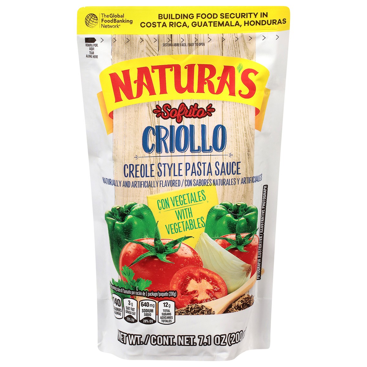 slide 1 of 14, Natura's Creole Style Pasta Sauce with Vegetables 7.1 oz, 7.1 oz
