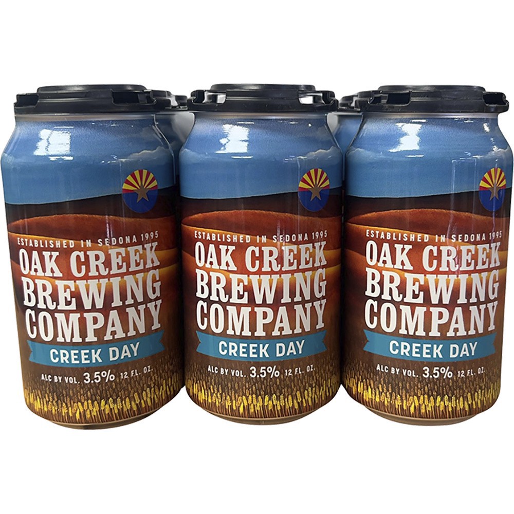 slide 1 of 1, Oak Creek Creek Day Lite Lager, 6 ct; 12 oz