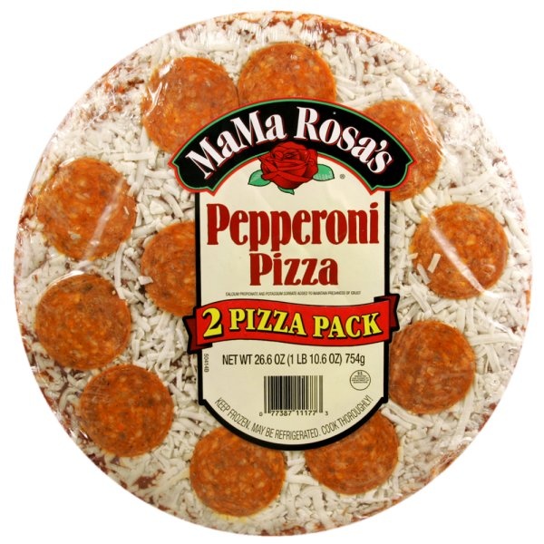 slide 1 of 1, MaMa Rosa's Pepperoni Pizza, 2 ct; 26.6 oz