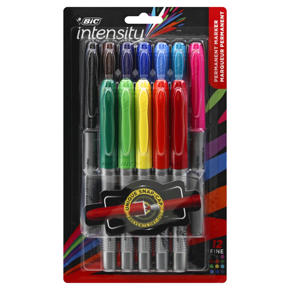 BIC Intensity Fashion Permanent Markers, Fine Point, Assorted