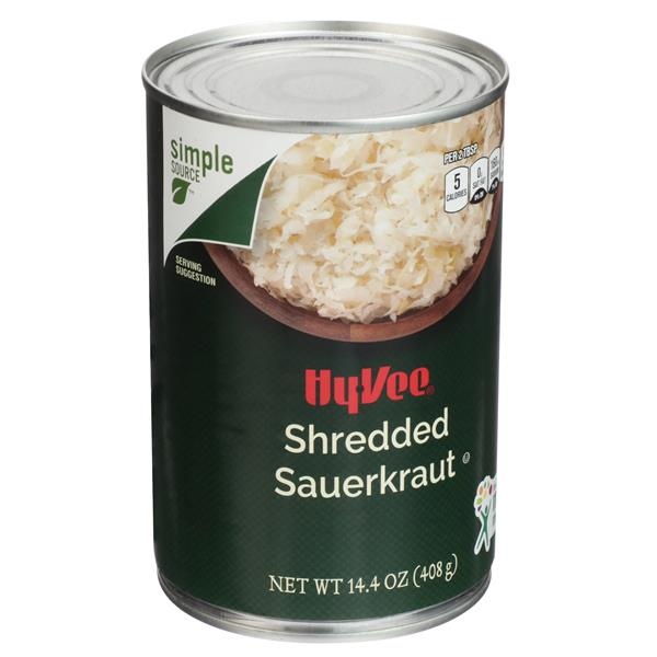 slide 1 of 1, Hy-vee Shredded Sauerkraut, 14.4 oz