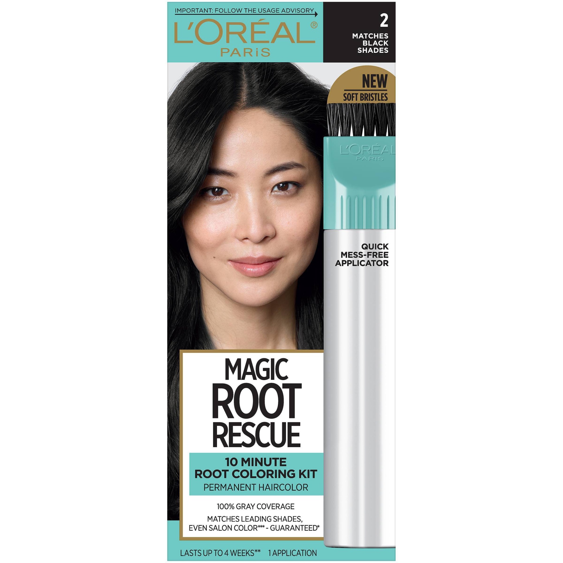 slide 1 of 9, L'Oréal Magic Root Rescue Black Hair Touch-Up, 1 ct
