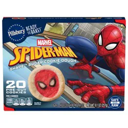 Pillsbury Spiderman Sugar Cookie Dough 20 ct