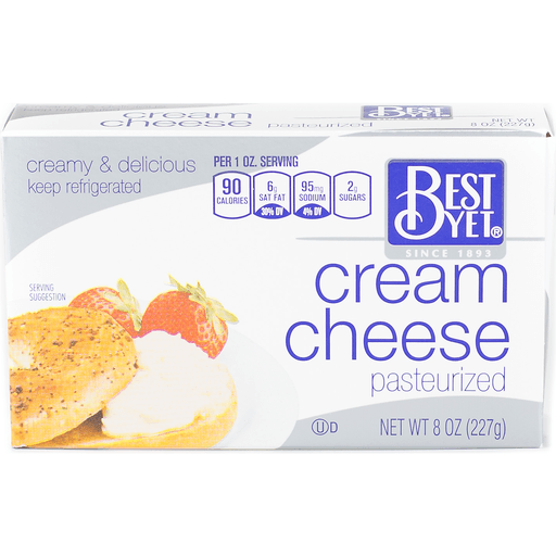 slide 1 of 1, Best Yet Byet Bar Cream Cheese - 8 oz, 8 oz