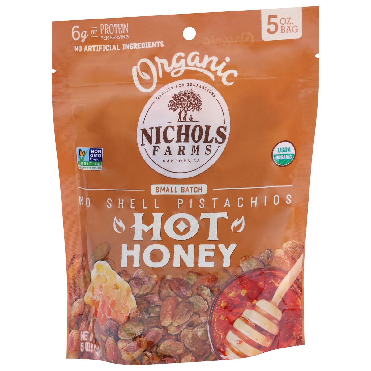 slide 9 of 12, Nichols Hot Honey Pistachios - 5 oz,