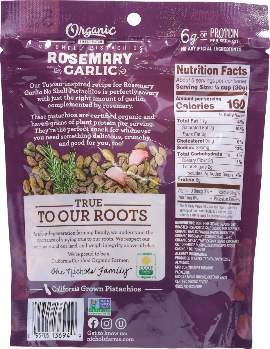 slide 10 of 13, Nichols Rosemary Shelled Pistachios - 5 oz, 5 oz