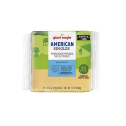 Giant Eagle Singles American Pasteurized Cheese Product - 12 oz