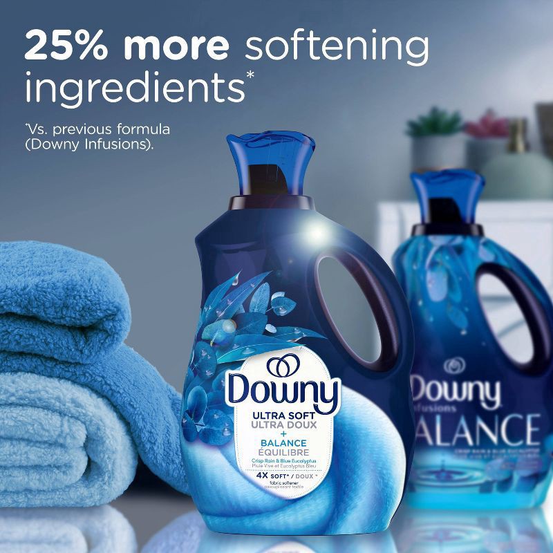 slide 8 of 9, Downy Ultra Soft Liquid Fabric Enhancer Balance 93 Ounces, 93 oz