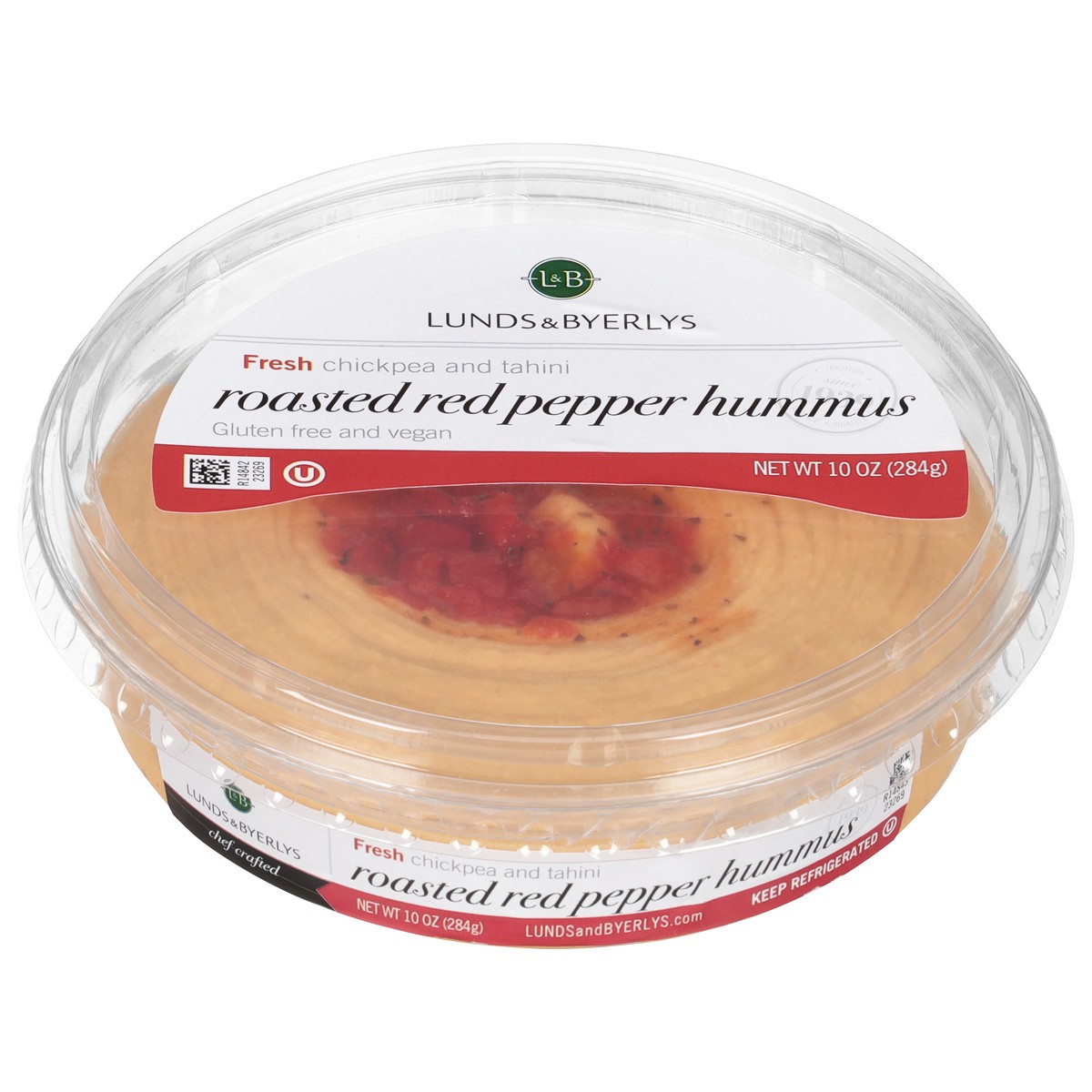 slide 1 of 13, Lunds & Byerlys Roasted Red Pepper Hummus 10 oz, 10 oz