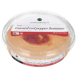 Lunds & Byerlys Roasted Red Pepper Hummus 10 oz