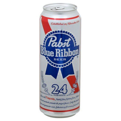 slide 1 of 1, Pabst Blue Ribbon Beer Can, 24 oz