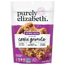 Purely Elizabeth Oatmeal Raisin Cookie Granola Gluten-Free Non GMO 11 oz.