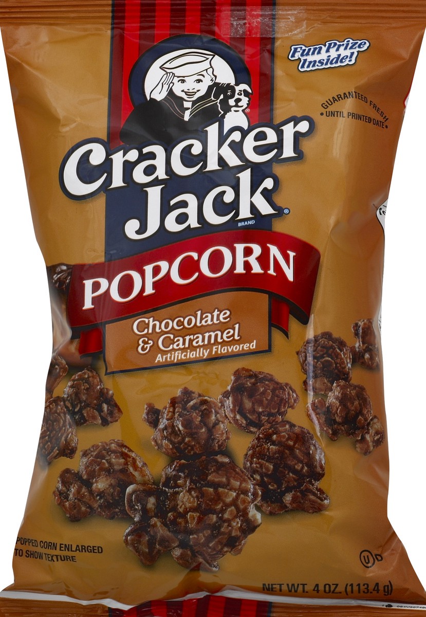 slide 5 of 6, Cracker Jack Popcorn, Chocolate & Caramel, 4 oz