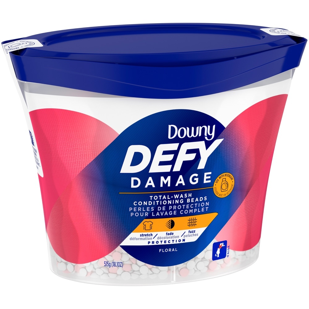 slide 1 of 2, Downy Defy Damage Total Wash Floral Scent Conditioning Beads, 18.1 oz