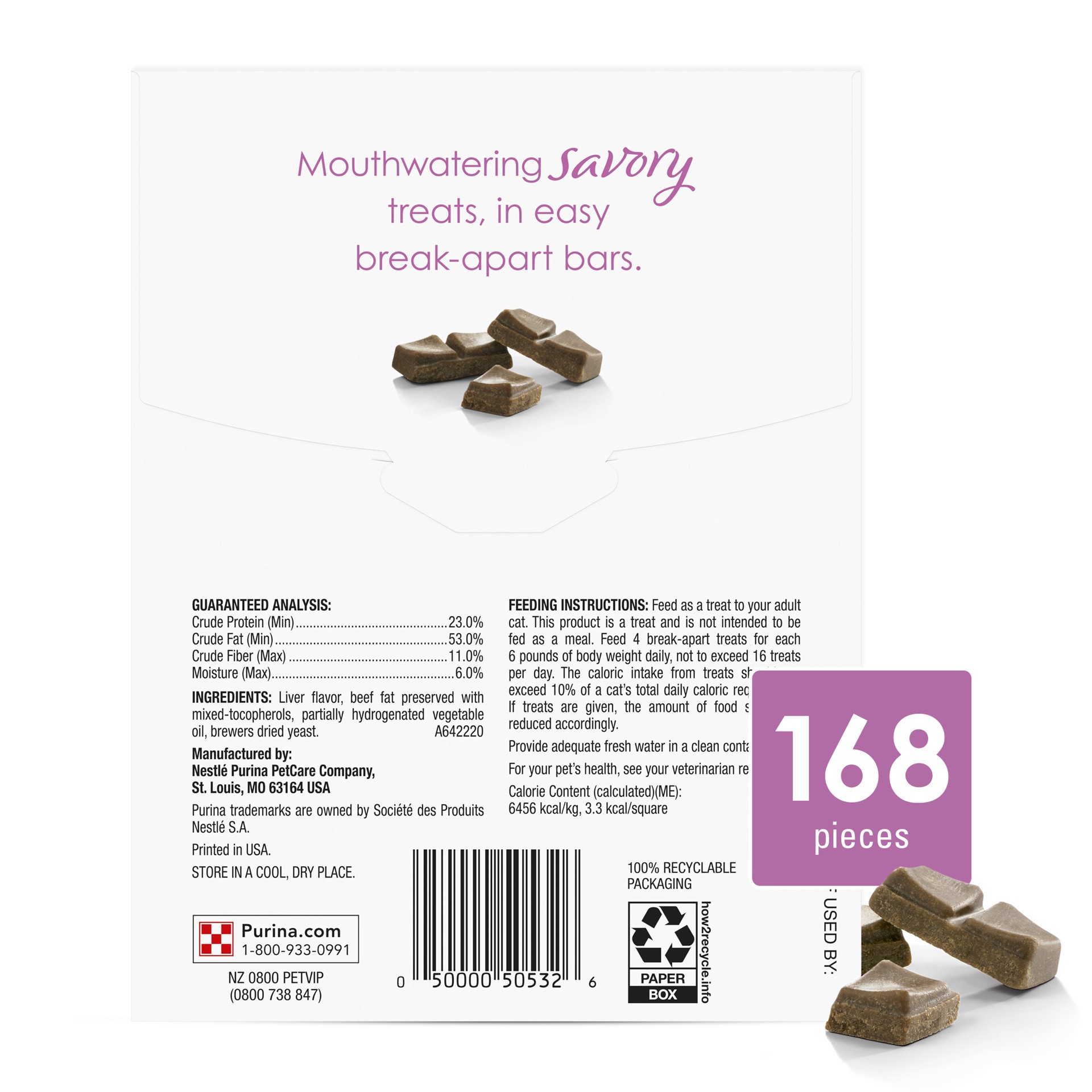 slide 9 of 9, Fancy Feast Purina Fancy Feast Limited Ingredient Cat Treats, Savory Cravings Beef Flavor, 3 oz