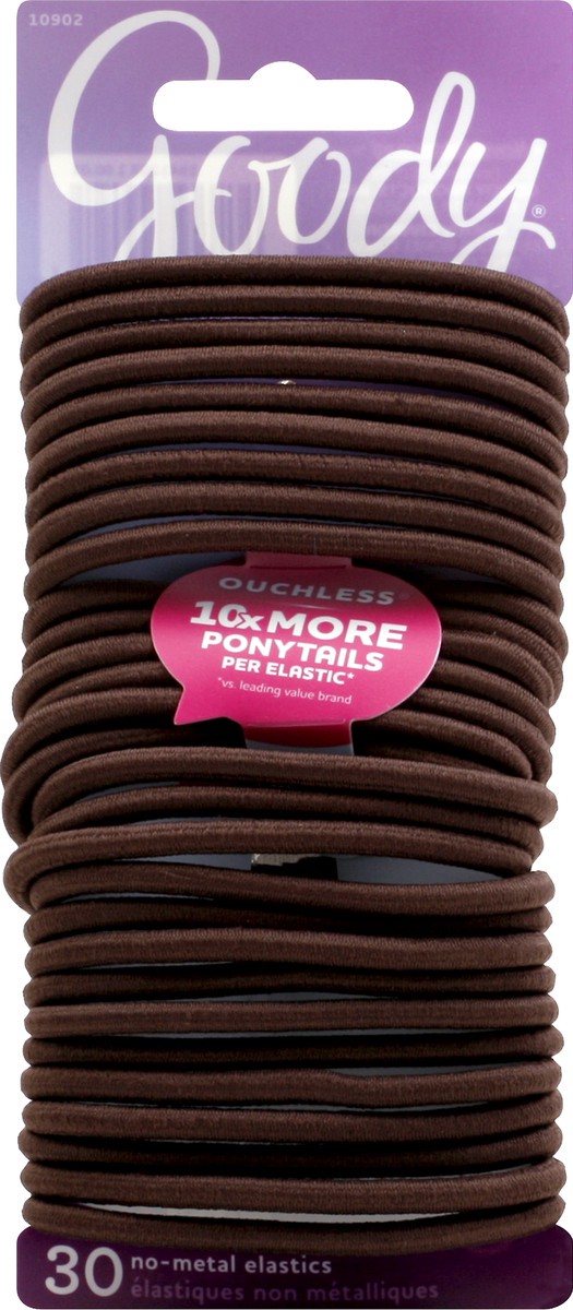 slide 4 of 6, Goody Chocolate Cake Ouchless Elastics 4Mm, 30Ct, 1 ct